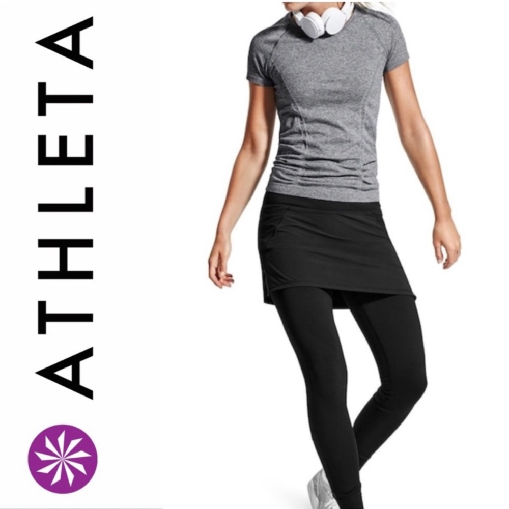 Athleta Powder Peak Skirted Tights. SMALL